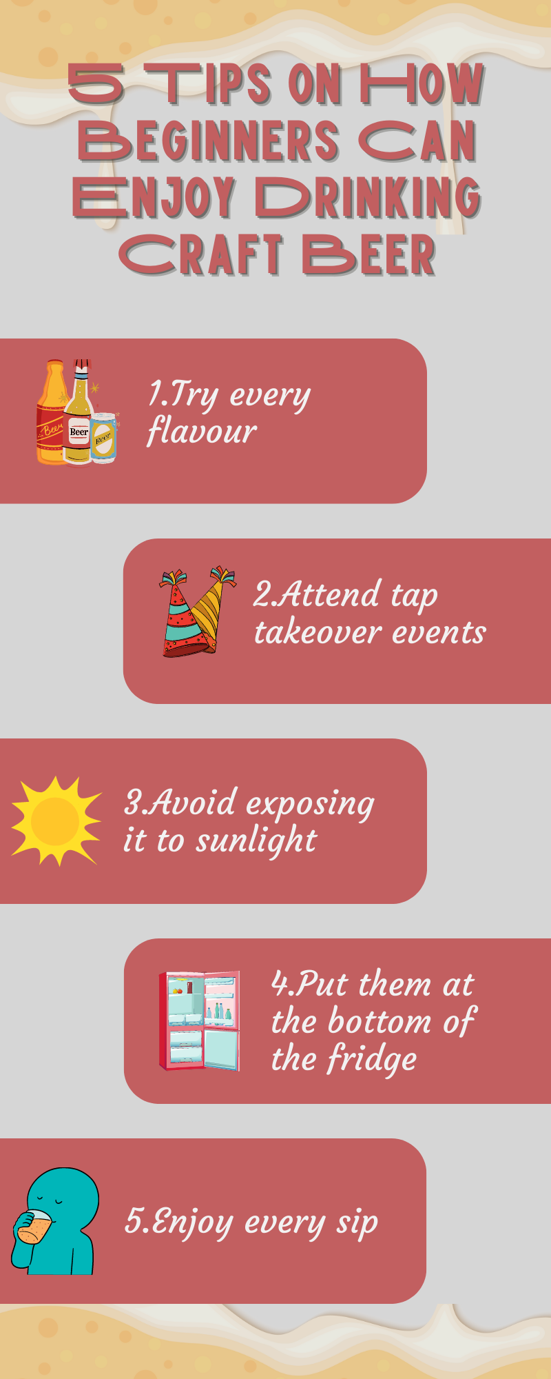 5 Tips on How Beginners Can Enjoy Drinking Craft Beer
