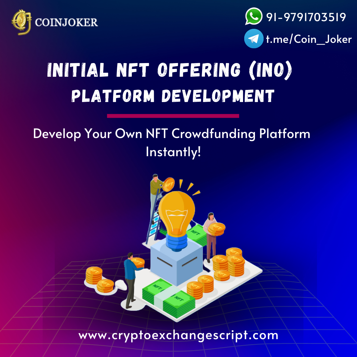 Launch Your Initial NFT Offering (INO) Platform For Raising Funds on NFTs 