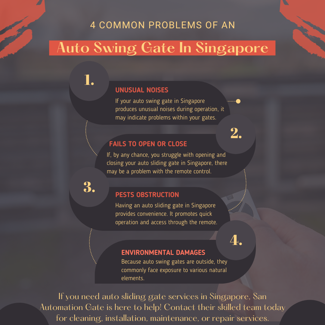 4 Common Problems Of An Auto Swing Gate In Singapore 