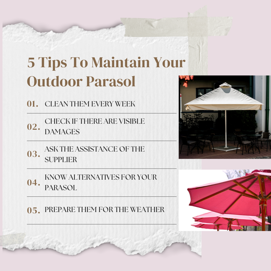 5 Tips To Maintain Your Outdoor Parasol