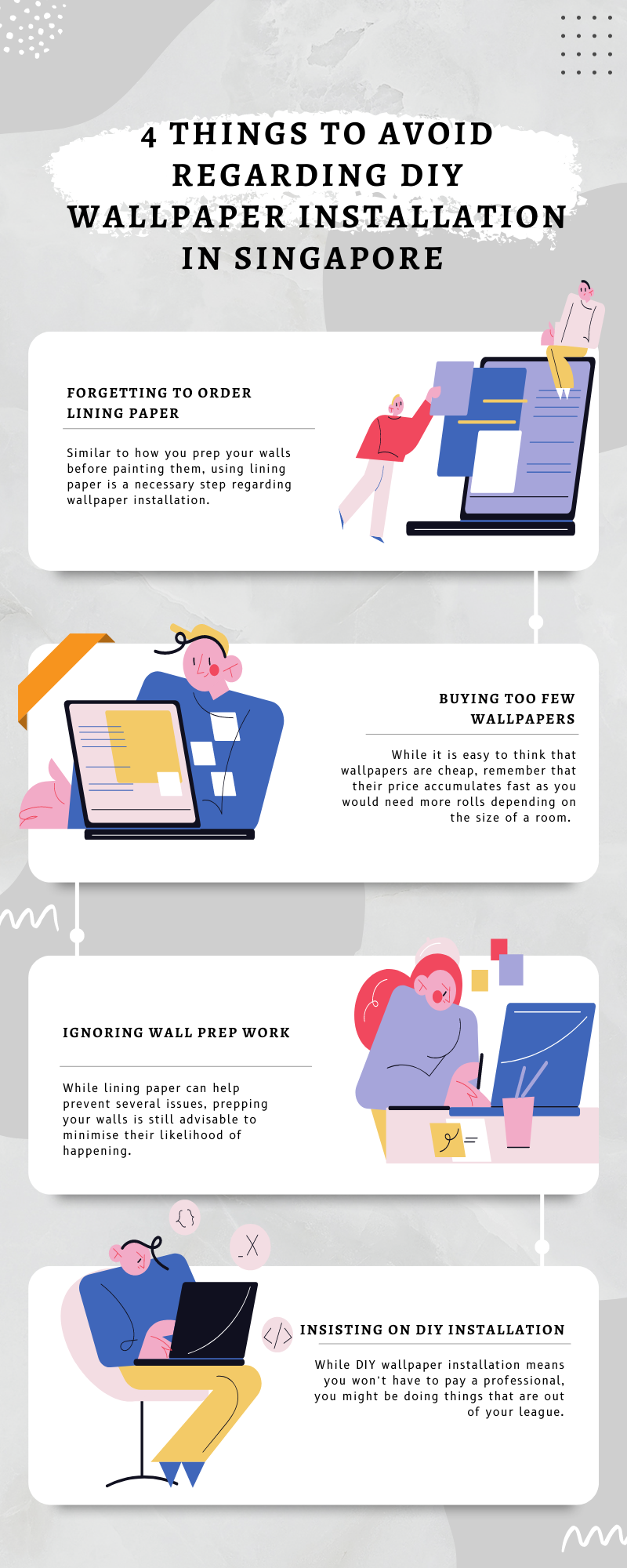 4 Things to Avoid Regarding DIY Wallpaper Installation in Singapore