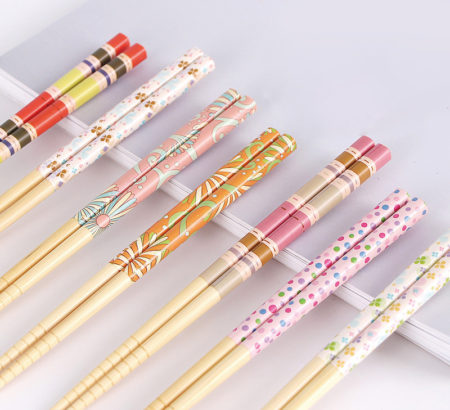 Colorful Kids Bamboo Chopsticks