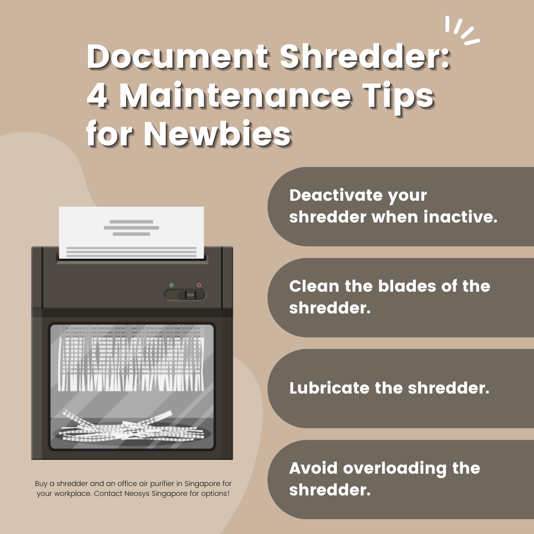Document Shredder: 4 Maintenance Tips for Newbies
