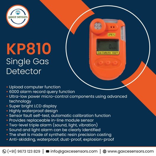 KP810 Single Gas Detector From GAXCE SENSORS - Environmental, Health and Safety