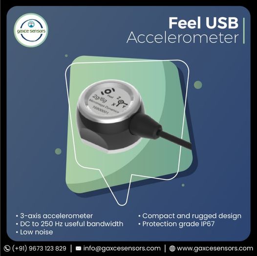  RECOVIB Feel USB Accelerometer GAXCE SENSORS - Environmental, Health and Safety