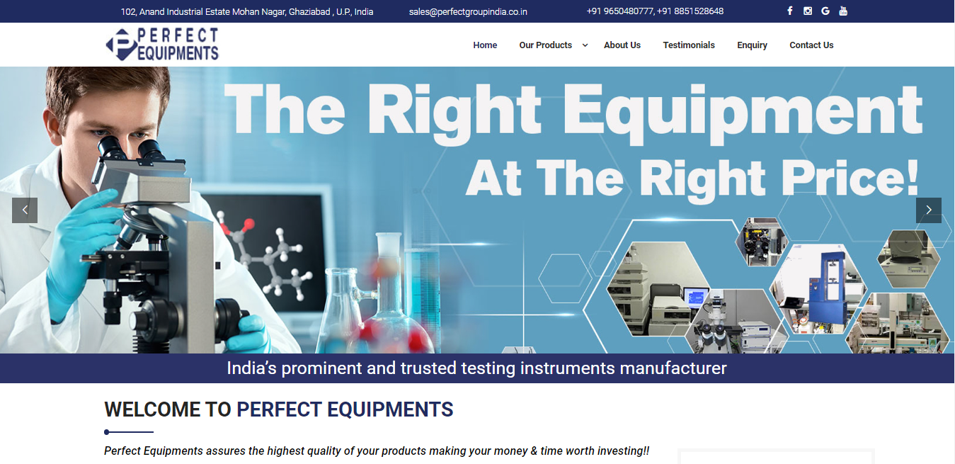 WELCOME TO PERFECT EQUIPMENTS