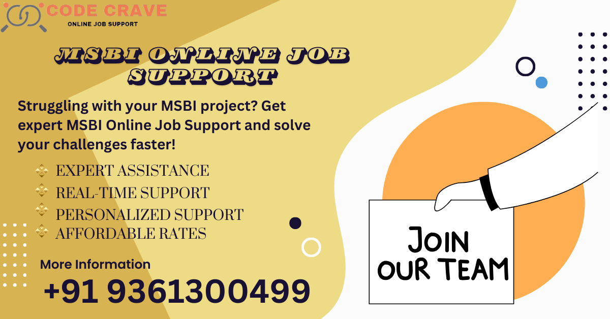 Master Your MSBI Projects with Expert Online Support