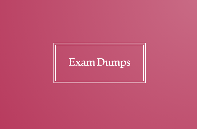 Exam Dumps  Order your PDF proper