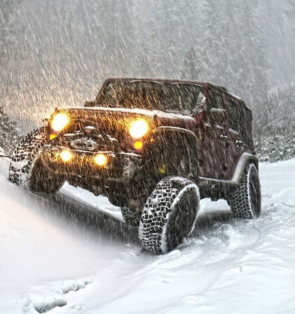 That is Perfect use of Jeep in Snow