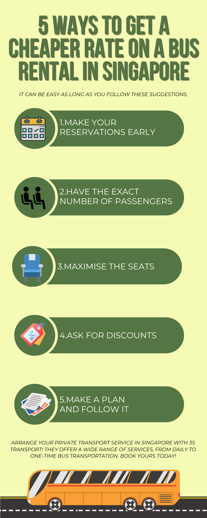 5 Ways to Get a Cheaper Rate on a Bus Rental in Singapore