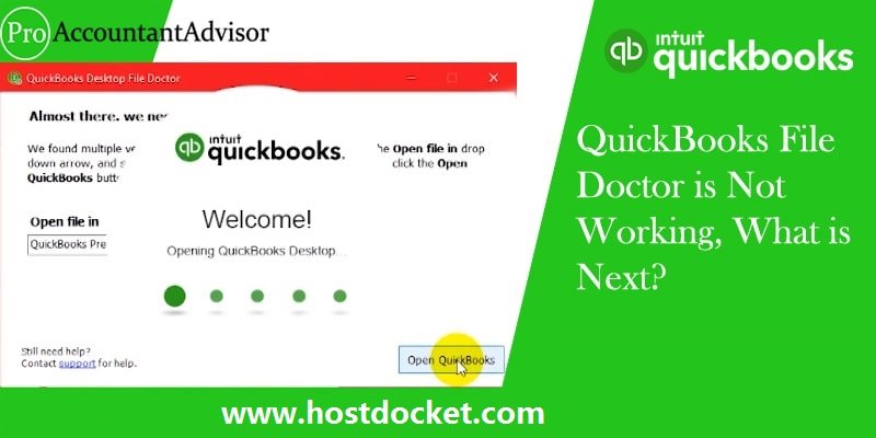 How to Fix QuickBooks file doctor not working error 