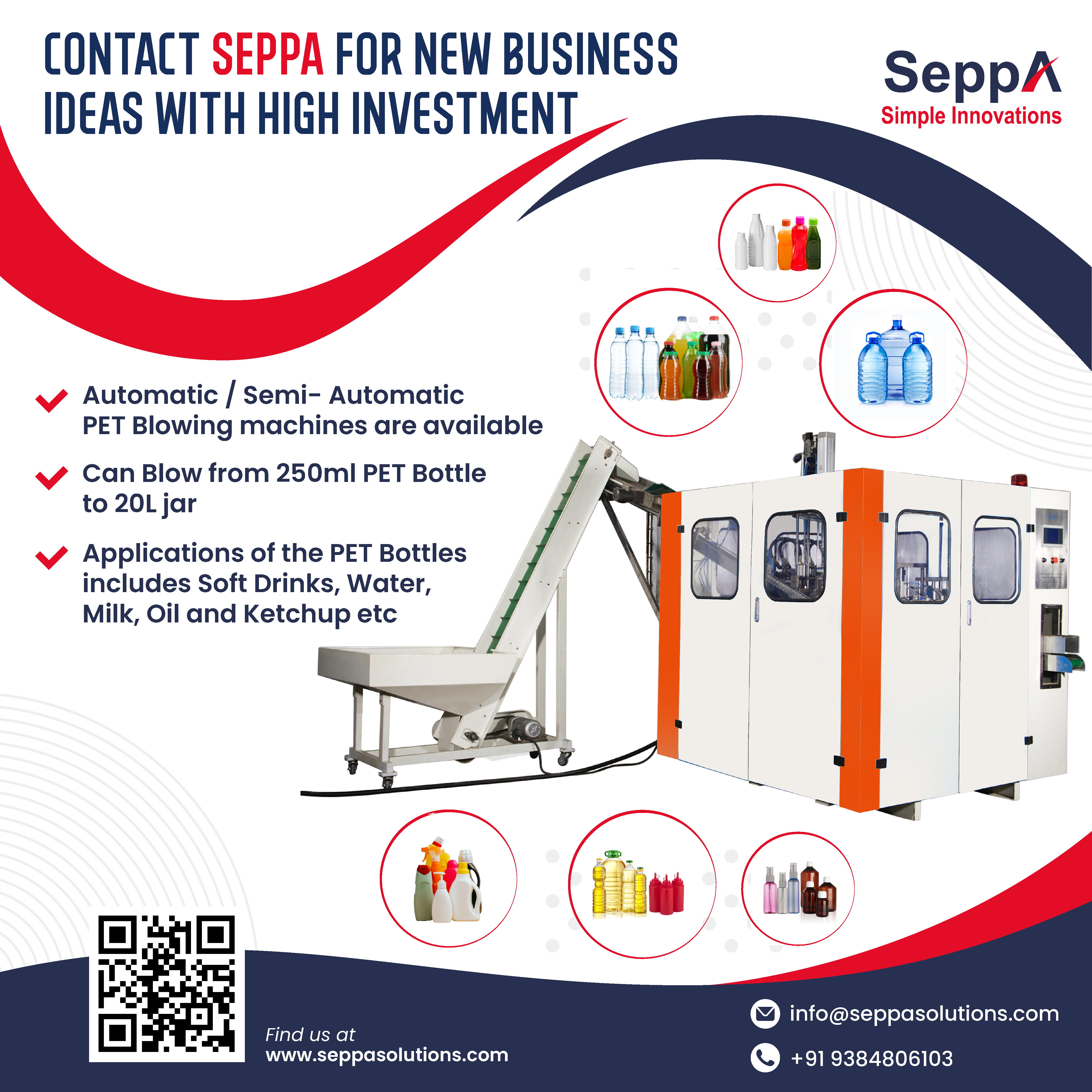 PET Blowing Machine Manufacturers & Supplier - Seppasolutions.com