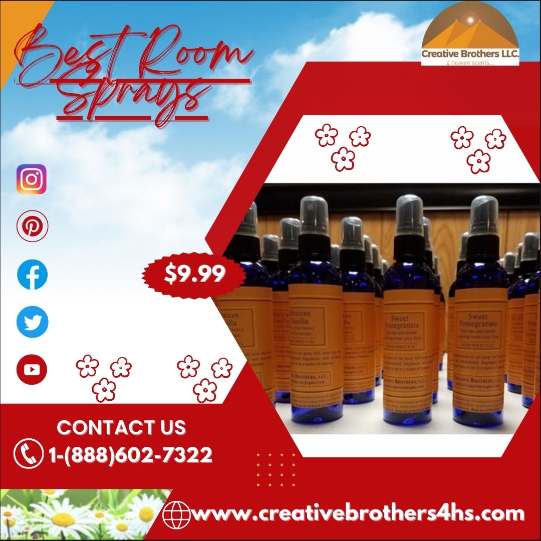 Collect One Of The Best Room Sprays from Creative Brothers 4hs