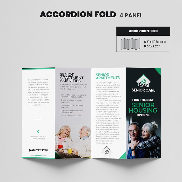 Order Accordion Fold Brochure From PrintMagic