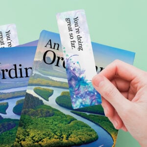 Print Shine and Shimmer Pearl Metallic bookmarks From PrintMagic