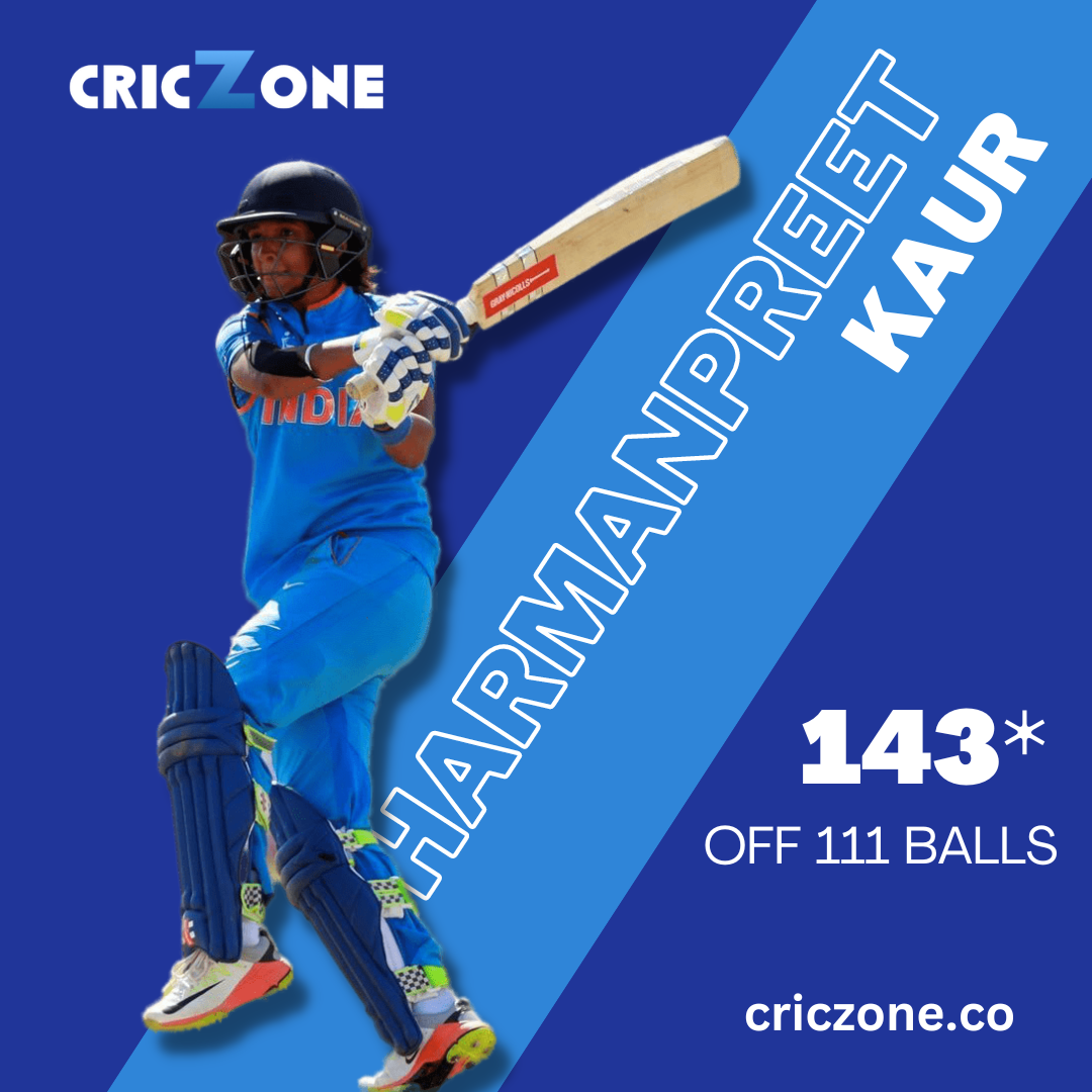 Sensational Batting From Harmanpreet Kaur - Criczone