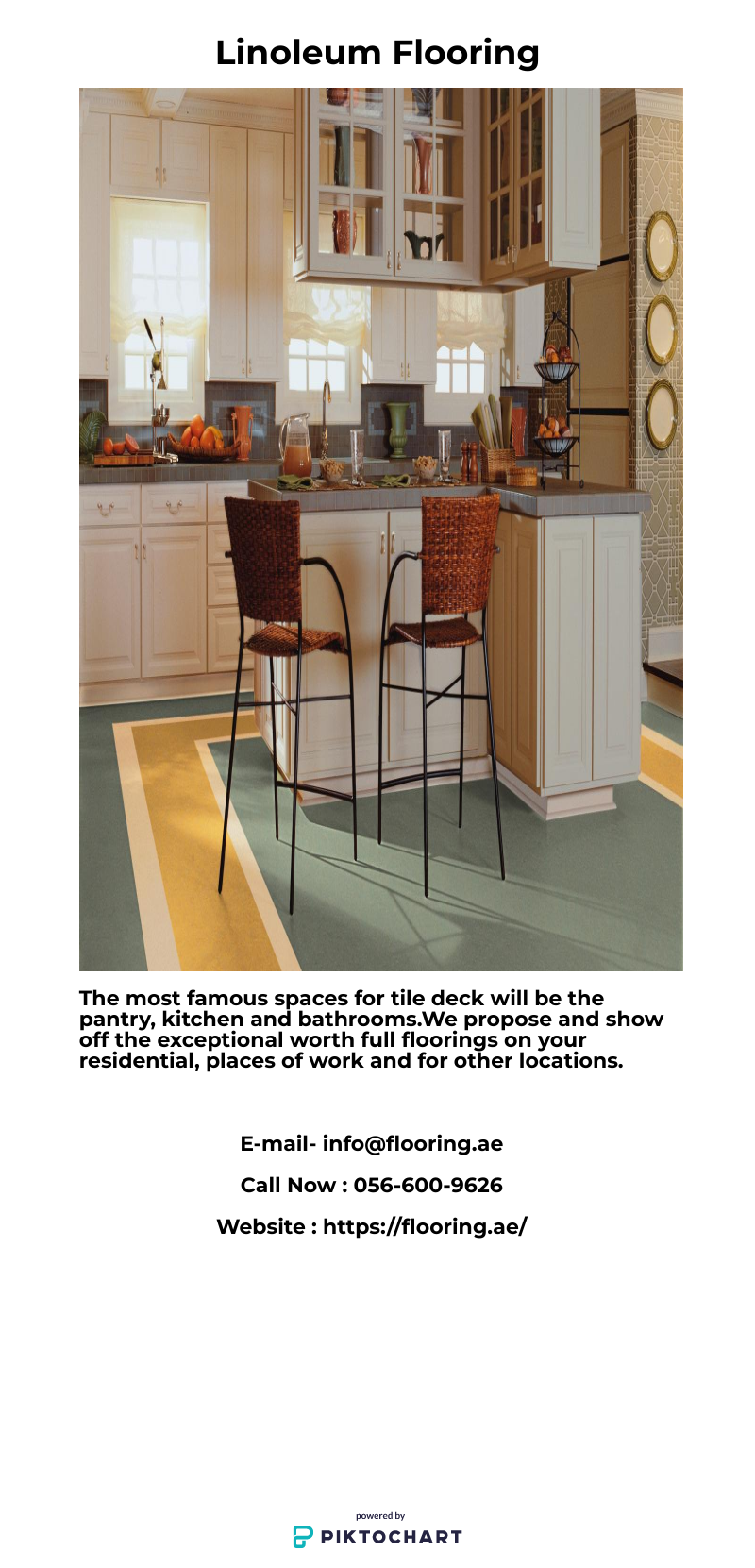 Linoleum floors deck