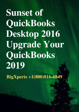 Sunset QuickBooks 2016 on May 31,2019 +1(800)-816-6849