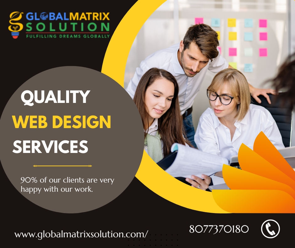 The global matrix solution website design services in india  