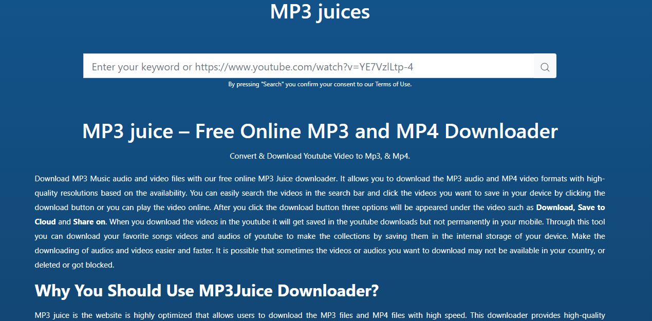 MP3 juice – Free Online MP3 and MP4 Downloader