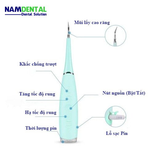 Máy lấy cao răng tại nhà
