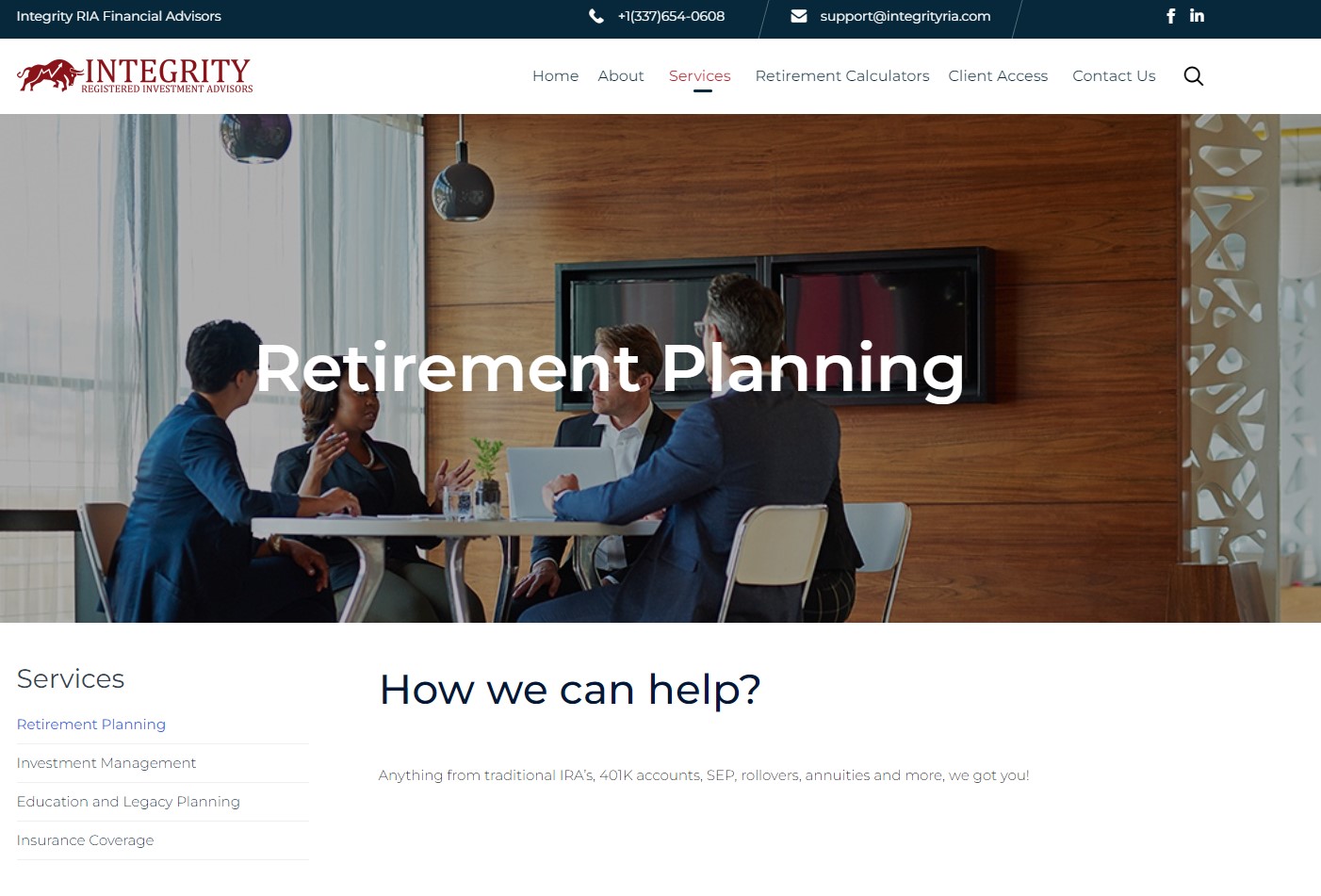 Shawn DeFoe - Integrity Investment firm Lafayette LA 