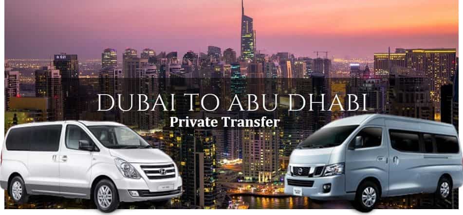 private taxi from abu dhabi to dubai