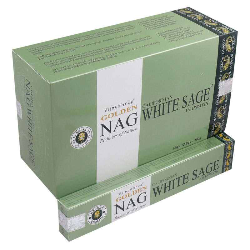 Benefits of Burning Golden Nag White Sage Incense Sticks 