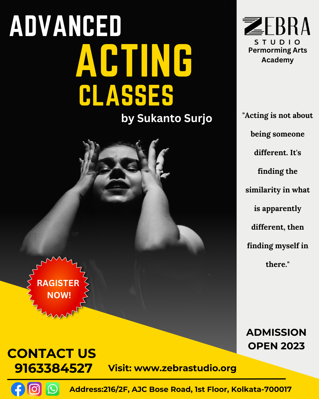 Best Acting Course In Kolkata