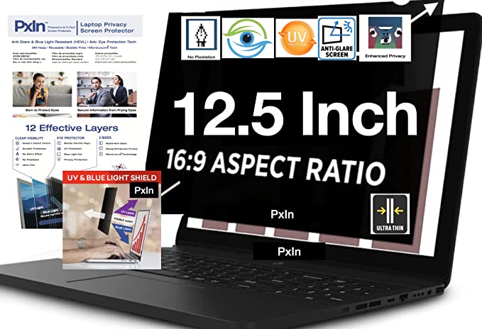  Privacy Screen Protector For 12.5 Inches Laptops