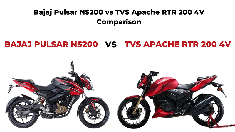 Bajaj Pulsar NS200 vs TVS Apache RTR 200 4V Comparison