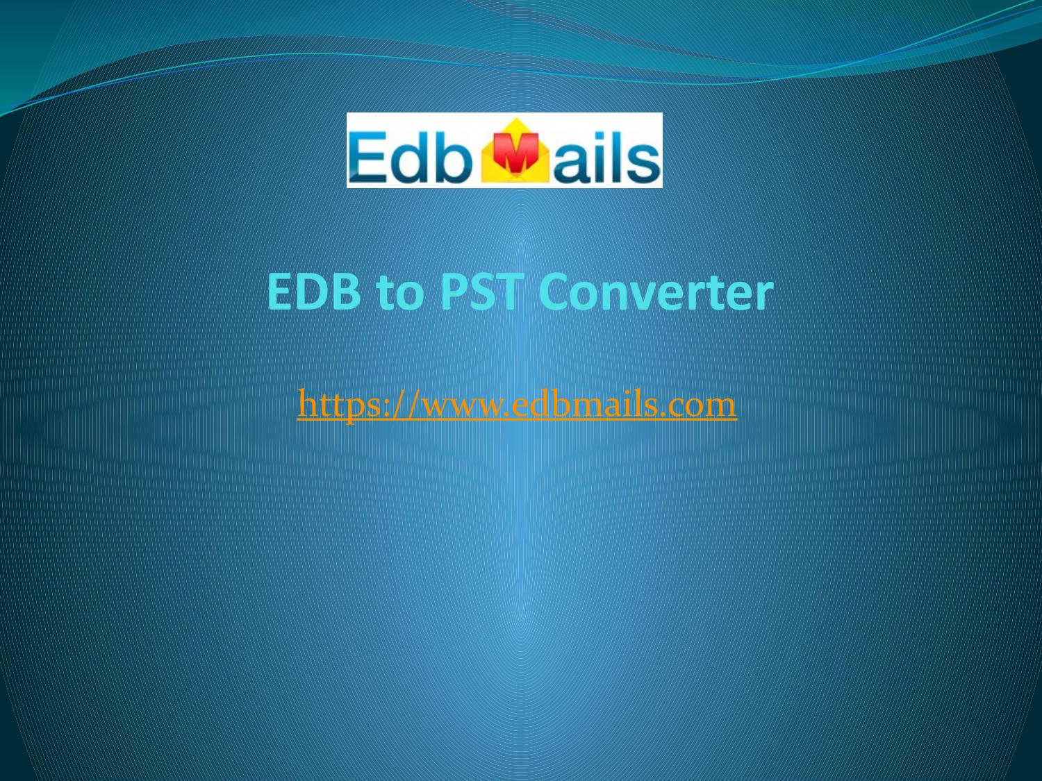 EDB to PST converter software