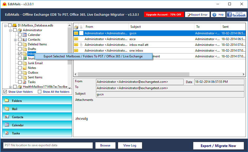 The best solution for EDB to PST Conversion