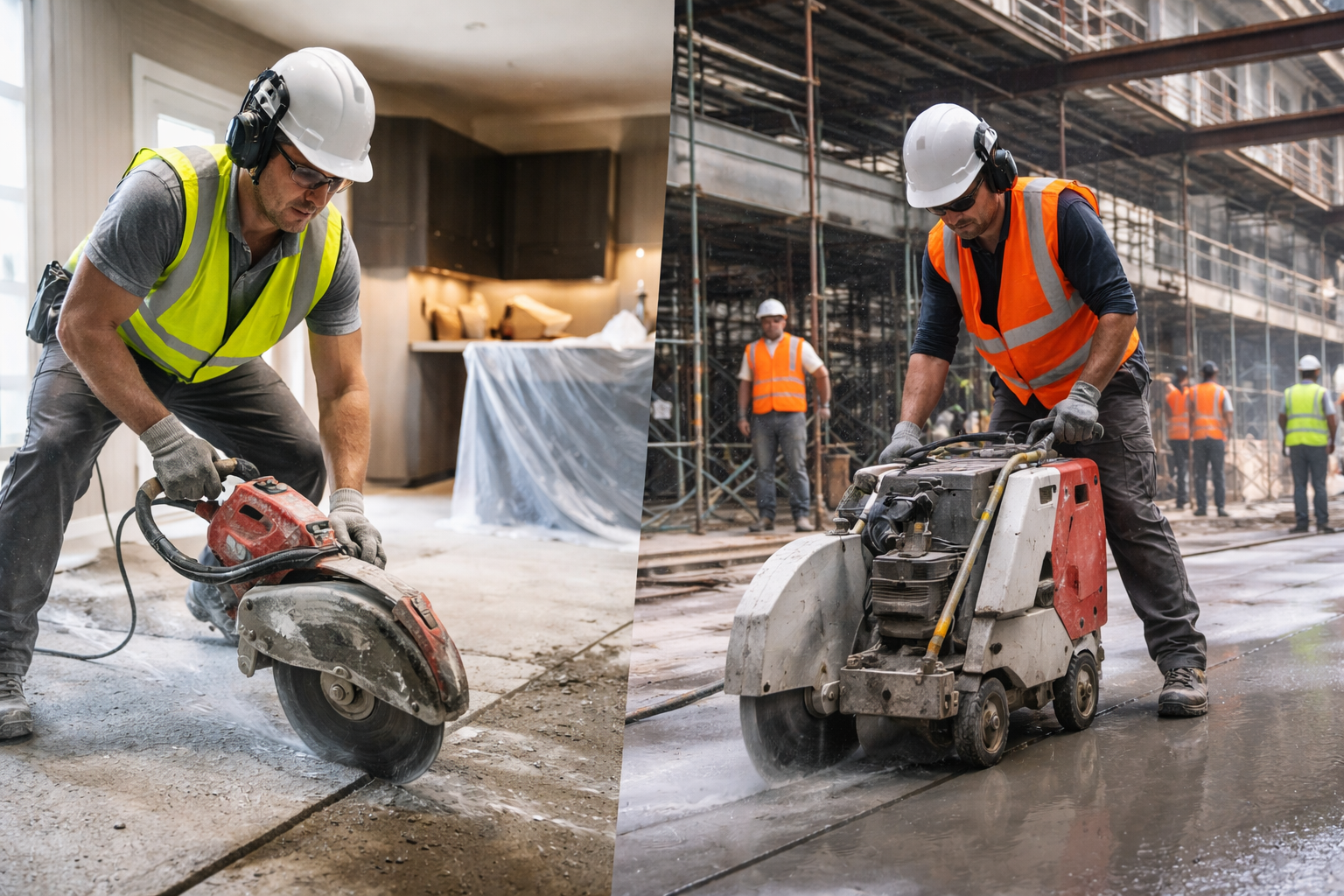 Concrete Cutting Sydney for Residential vs Commercial Projects
