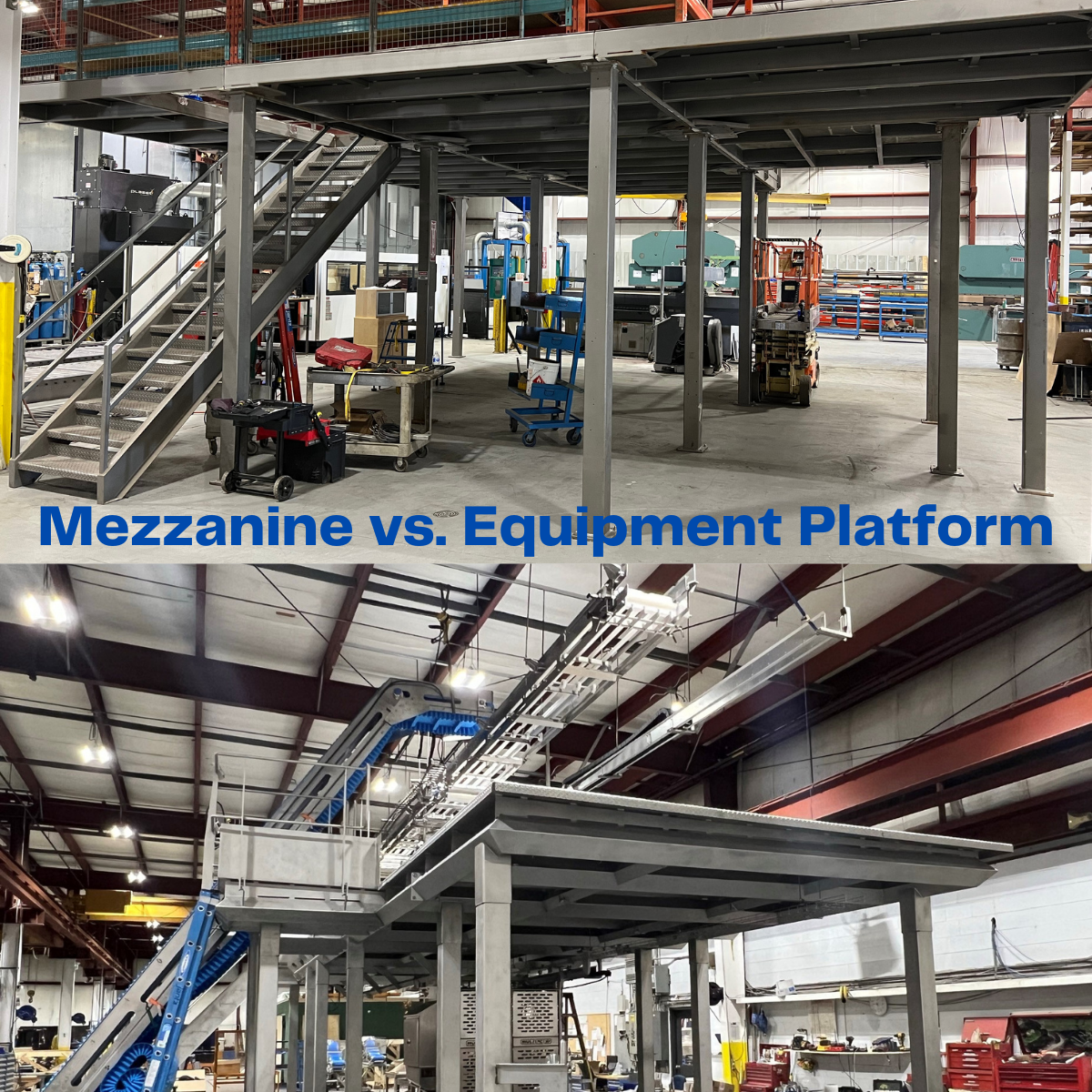 5 Major Differences Between Mezzanine and Equipment Platform