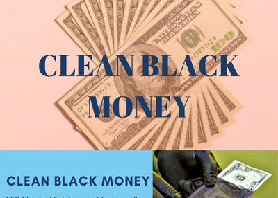 Black Money Cleaning Infograph