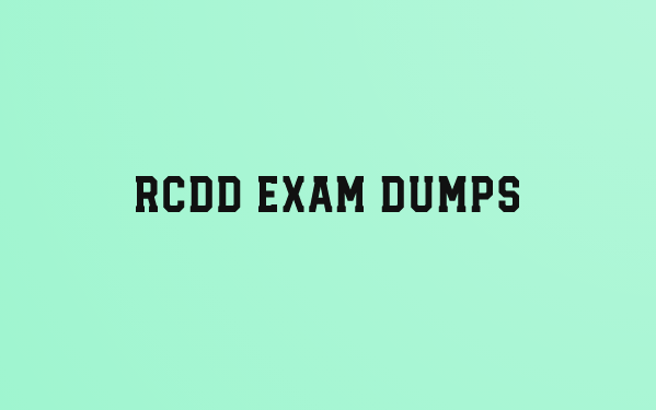 RCDD-002 PDF Dumps Solid Opportunity To Prepare Exam 
