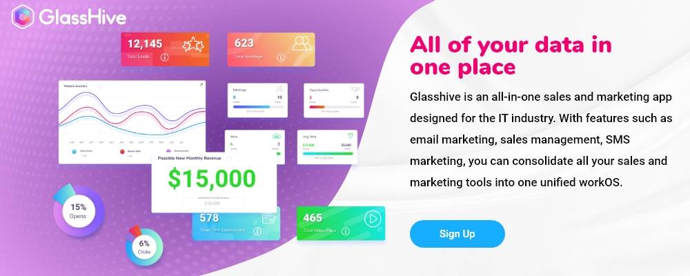 GlassHive - sales and marketing app