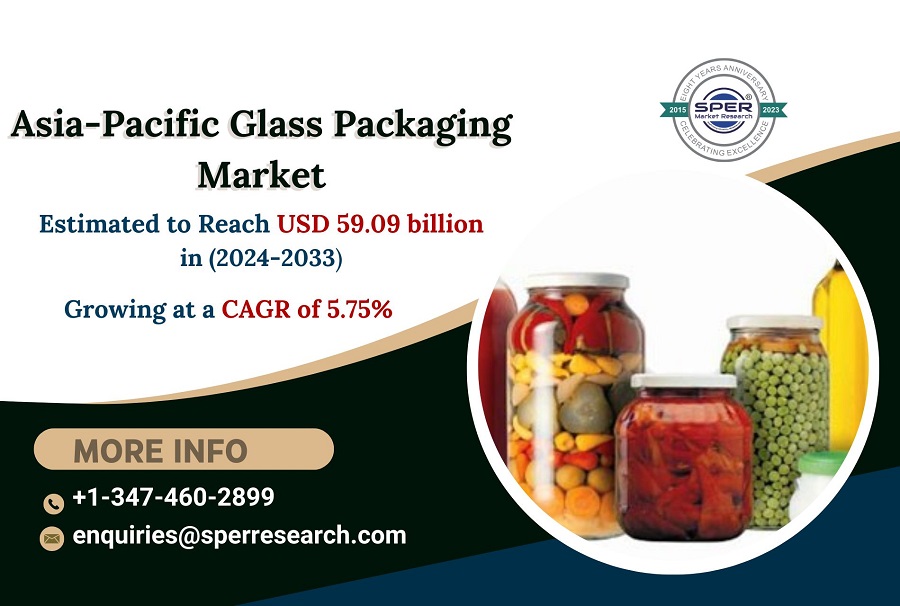 Asia-Pacific Glass Packaging Market Growth and Size, Emerging Trends, Revenue, Key Players, Business Challenges, Opportunities and Forecast Till 2033: SPER Market Research