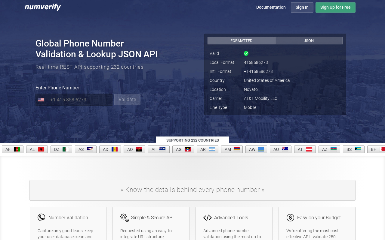 Get accurate carrier information for any phone number with the free carrier look
