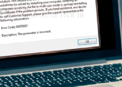 How to Fix QuickBooks Error Code 80070057?