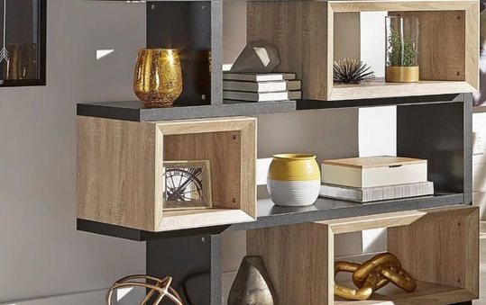 Living Room Decor with a Stylish Arched Bookcase- GWG 