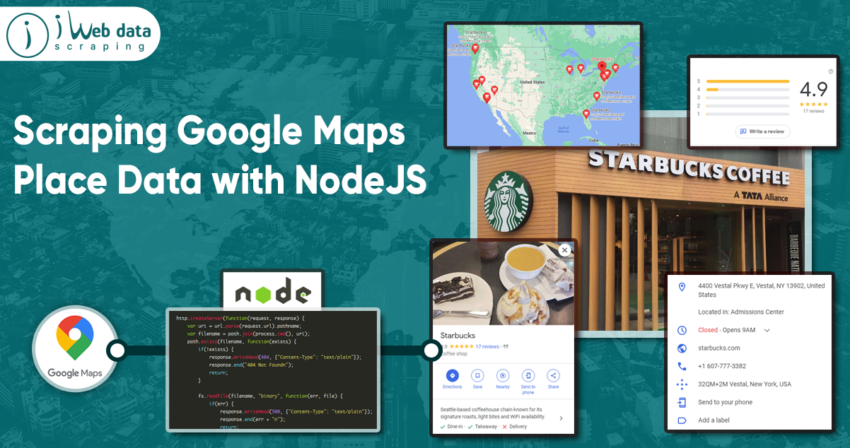 Scraping Google Maps Place Data with NodeJS