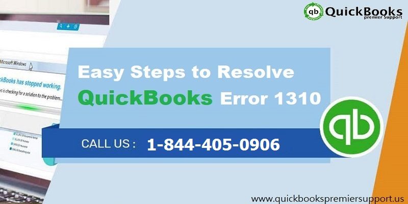 How to fix QuickBooks error code 1310?