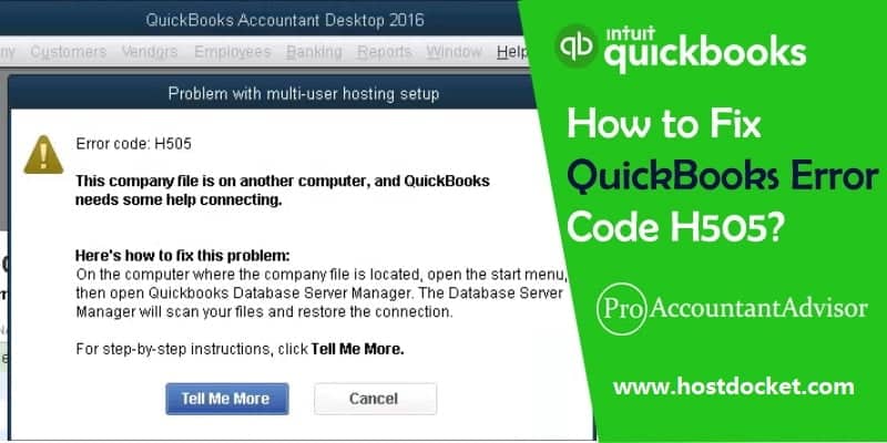 How to resolve QuickBooks error code H505?