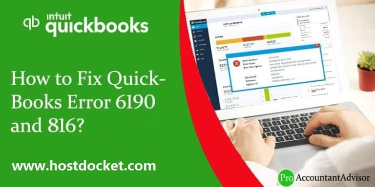 Effective Solution for Fixing QuickBooks Error 6190 and 816