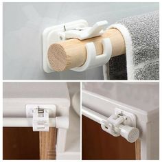 How to put up curtain rods without drilling holes?