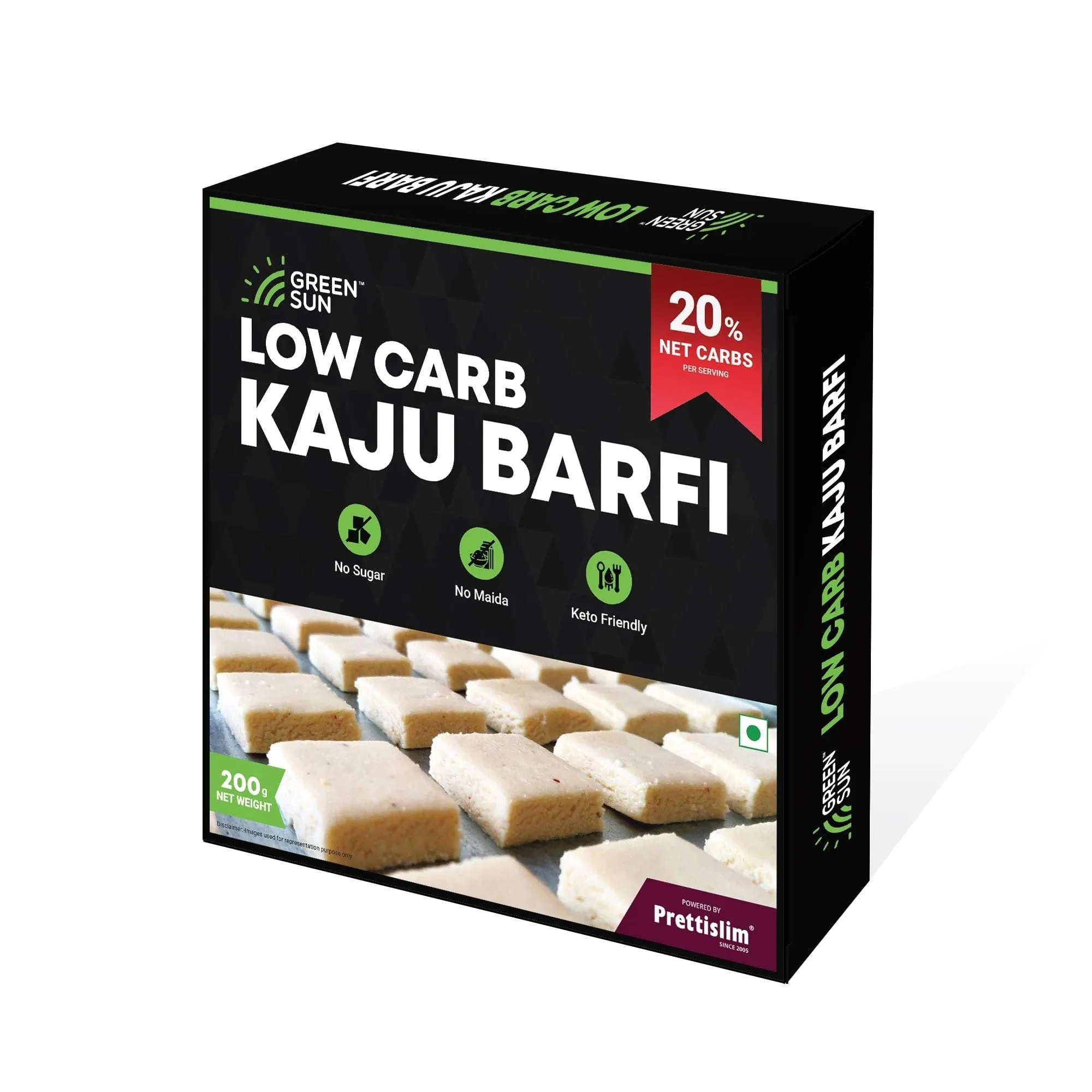 Green Sun Low Carb Kaju Barfi