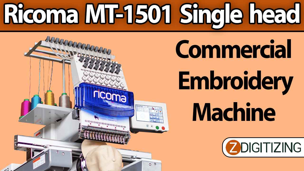 Single-head embroidery machine, Ricoma MT-1501-TC