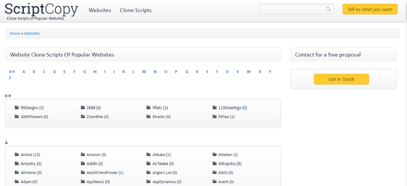 Website Clone: A ready to use business dimensions